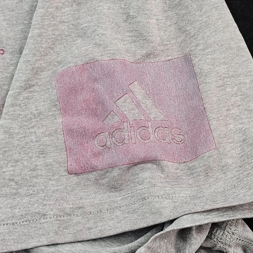 Nebraska Huskers Football adidas Gray Short Sleeve Cotton T-Shirt Men's XL